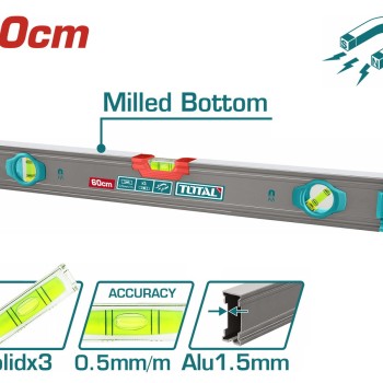TOTAL ΕΠΑΓΓ. ΑΛΦΑΔΙ ΑΛΟΥΜΙΝΙΟΥ ΜΑΓΝΗΤΙΚΟ 60cm (TMT26028M)