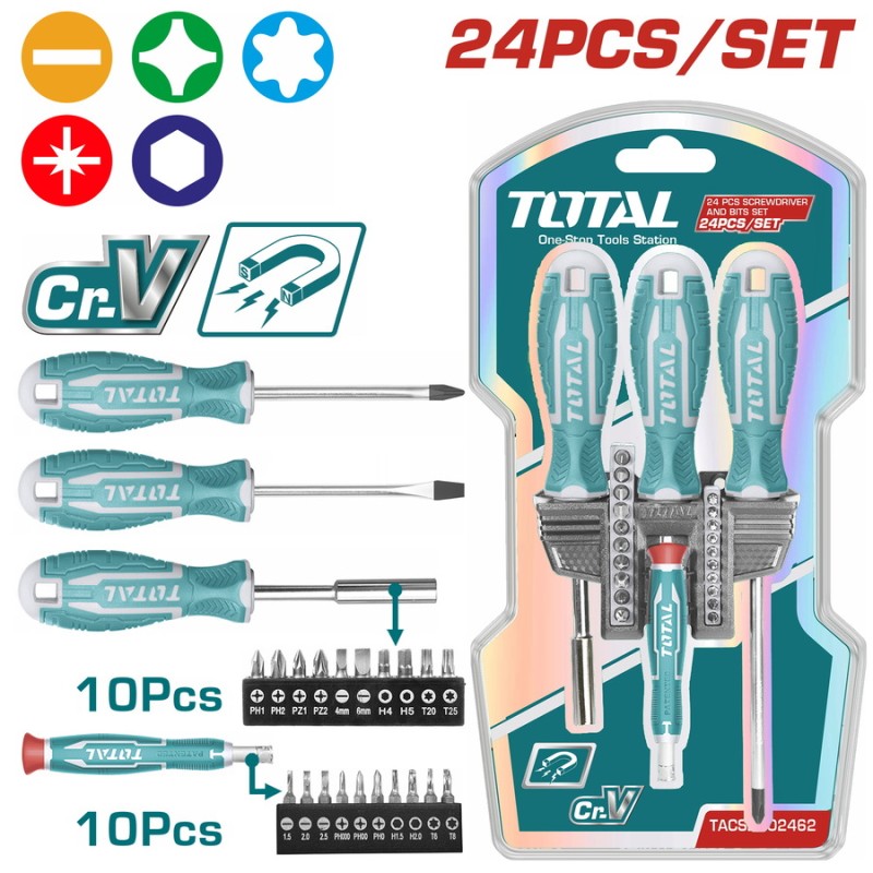 TOTAL ΣΕΤ ΚΑΤΣΑΒΙΔΙΑ ΜΑΓΝΗΤΙΚΑ & ΜΥΤΕΣ 24ΤΕΜ (TACSD302462)