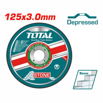 TOTAL ΔΙΣΚΟΣ ΚΟΠΗΣ ΔΟΜΙΚΩΝ ΥΛΙΚΩΝ - ΠΕΤΡΑΣ 125 Χ 3mm (TAC2221251)