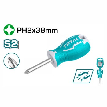 TOTAL ΚΑΤΣΑΒΙΔΙ ΝΑΝΟΣ ΜΑΓΝΗΤΙΚΟΣ ΣΤΑΥΡΟΥ PH2 Χ 38mm (THT26PH2038)