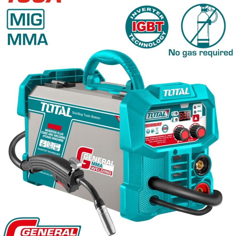 TOTAL ΗΛΕΚΤΡΟΚΟΛΛΗΣΗ INVERTER FCAW 230V / 130A ΧΩΡΙΣ ΑΕΡΙΟ (TFC13018)