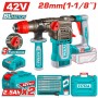 TOTAL ΕΠΑΓΓ ΣΕΤ ΠΝΕΥΜΑΤΙΚΟ ΠΙΣΤΟΛΕΤΟ ΜΠΑΤ. Li-ion 42V / 28mm/ 2.5Ah / 2 ΜΠΑΤ BL Motor (TRHLI422882E)