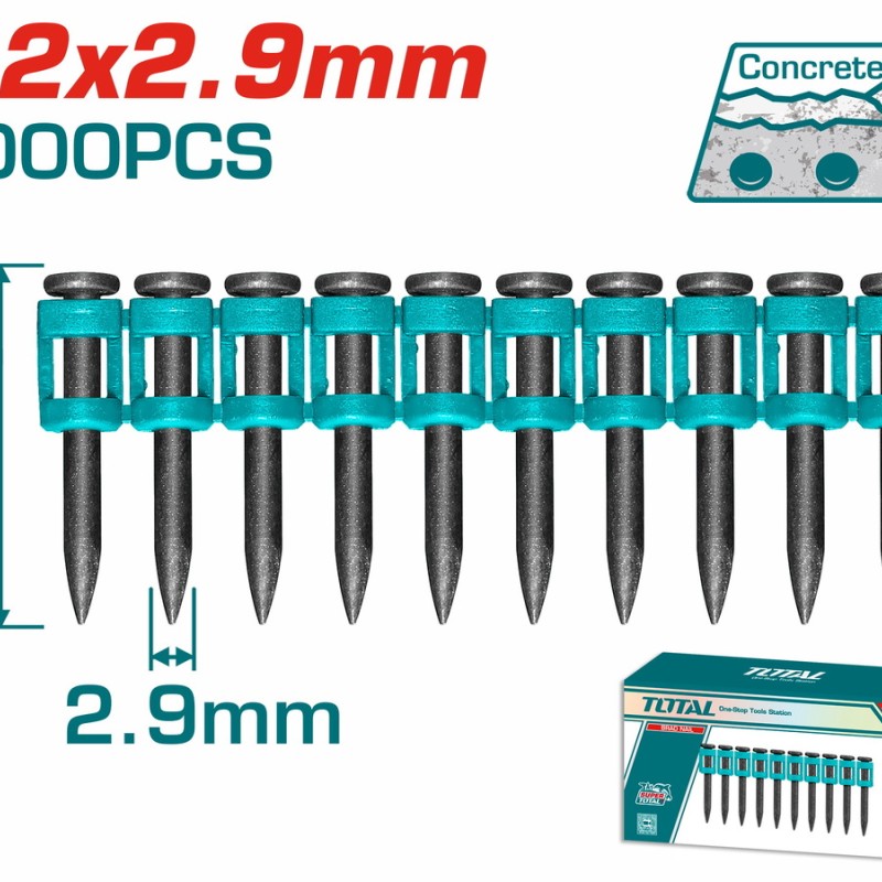 TOTAL ΚΑΡΦΙΑ ΓΙΑ ΣΚΥΡΟΔΕΜΑ 32mm / 1000 ΤΕΜ ΓΙΑ TCNLI9005 / TCNLI9008 (TAC02321)