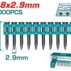 TOTAL ΚΑΡΦΙΑ ΓΙΑ ΣΚΥΡΟΔΕΜΑ 38mm / 1000 ΤΕΜ ΓΙΑ TCNLI9005 / TCNLI9008 (TAC02381)