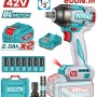 TOTAL ΕΠΑΓΓ. ΜΠΟΥΛΟΝΟΚΛΕΙΔΟ ΜΠΑΤ. Li-ion 42V / 2Ah / 600Nm / 2 ΜΠΑΤ BL Motor (TIWLI42602E)