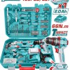 TOTAL ΕΠΑΓΓ. ΣΕΤ ΔΡΑΠ/ΒΙΔΟ ΚΡΟΥΣΤΙΚΟ ΜΠΑΤ. Li-ion 20V/2Ah/66Nm/1 ΜΠΑΤ BL Motor 165ΤΕΜ (THKTHP11652E)