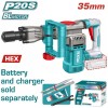 TOTAL ΕΠΑΓΓ. ΣΚΑΠΤΙΚΟ - ΚΑΤΕΔΑΦ SDS-HEX ΜΠΑΤ. Li-ion 20V ΧΩΡΙΣ ΜΠΑΤ & ΦΟΡΤΙΣΤΗ BL Motor (TDBLI20358)