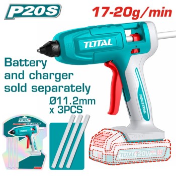 TOTAL ΠΙΣΤΟΛΙ ΚΟΛΑΣ ΜΠΑΤ. Li-ion 20V ΧΩΡΙΣ ΜΠΑΤΑΡΙΑ & ΦΟΡΤΙΣΤΗ (TGGLI2003)