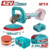 TOTAL ΕΠΑΓΓ. ΓΩΝΙΑΚΟΣ ΑΛΟΙΦΑΔΟΡΟΣ ΜΠΑΤ. Li-ion 42V / 180mm / 2Ah / 2 ΜΠΑΤ BL Motor (TAPLI42182E)