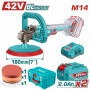 TOTAL ΕΠΑΓΓ. ΓΩΝΙΑΚΟΣ ΑΛΟΙΦΑΔΟΡΟΣ ΜΠΑΤ. Li-ion 42V / 180mm / 2Ah / 2 ΜΠΑΤ BL Motor (TAPLI42182E)