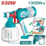 TOTAL ΕΠΑΓΓ. ΗΛΕΚΤΡΙΚΟ ΠΙΣΤΟΛΙ ΒΑΦΗΣ 530W / 1000ml (Με λειτουργία φυσητήρα) (TT4506E)