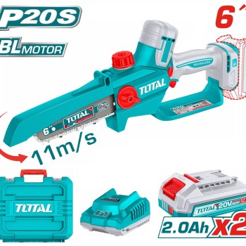 TOTAL ΕΠΑΓΓ ΣΕΤ ΑΛΥΣΟΠΡΙΟΝΟ ΚΛΑΔ ΜΠΑΤ Li-ion 20V / 6