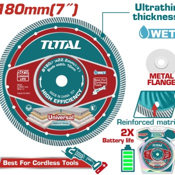 TOTAL ΕΠΑΓΓ. ΔΙΑΜ/ΣΚΟΣ ΥΓΡΑΣ ΚΟΠΗΣ 180 Χ 22.2mm Χ 2.2mm ΛΕΠΤΟΣ (TAC2151801)