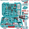 TOTAL ΕΠΑΓΓ. ΣΕΤ ΔΡΑΠ/ΒΙΔΟ ΚΡΟΥΣΤΙΚΟ ΜΠΑΤ. Li-ion 20V/2Ah/66Nm/1 ΜΠΑΤ BL Motor 166ΤΕΜ (THKTHP41667E)