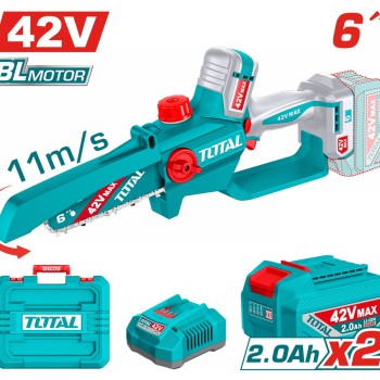 TOTAL ΕΠΑΓΓ. ΣΕΤ ΑΛΥΣΟΠΡΙΟΝΟ ΚΛΑΔ. ΜΠΑΤ. Li-ion 42V / 6