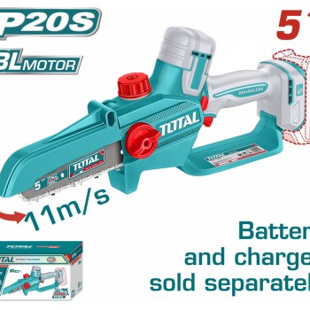 TOTAL ΕΠΑΓΓ. ΑΛΥΣΟΠΡΙΟΝΟ ΚΛΑΔΕΥΤΙΚΟ ΜΠΑΤ. Li-ion 20V / 5