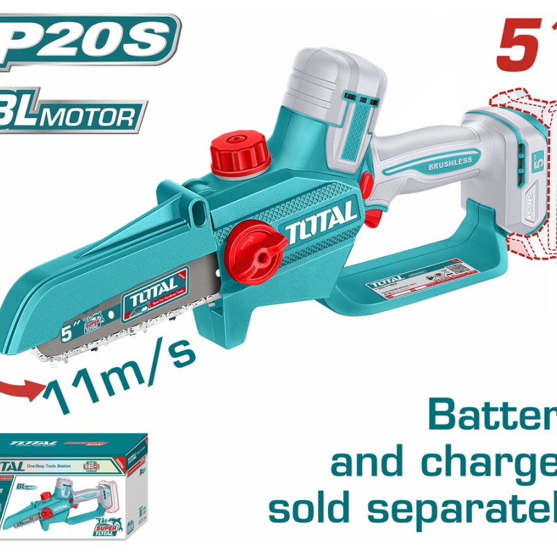 TOTAL ΕΠΑΓΓ. ΑΛΥΣΟΠΡΙΟΝΟ ΚΛΑΔΕΥΤΙΚΟ ΜΠΑΤ. Li-ion 20V / 5