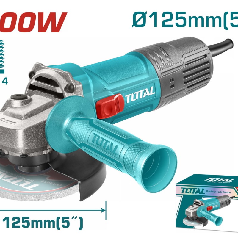 TOTAL ΕΠΑΓΓ. ΓΩΝΙΑΚΟΣ ΤΡΟΧΟΣ 900W / 125mm (TG10912556E)