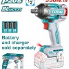 TOTAL ΕΠΑΓΓ. ΜΠΟΥΛΟΝΟΚΛΕΙΔΟ ΜΠΑΤ. Li-ion 20V / 550Nm ΧΩΡΙΣ ΜΠΑΤΑΡΙΑ & ΦΟΡΤΙΣΤΗ BL Motor (TIWLI20551)