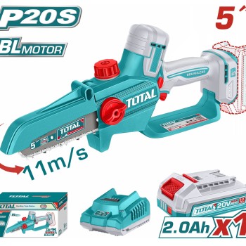 TOTAL ΕΠΑΓΓ. ΣΕΤ ΑΛΥΣΟΠΡΙΟΝΟ ΚΛΑΔΕΥΤΙΚΟ ΜΠΑΤ. Li-ion 20V / 5