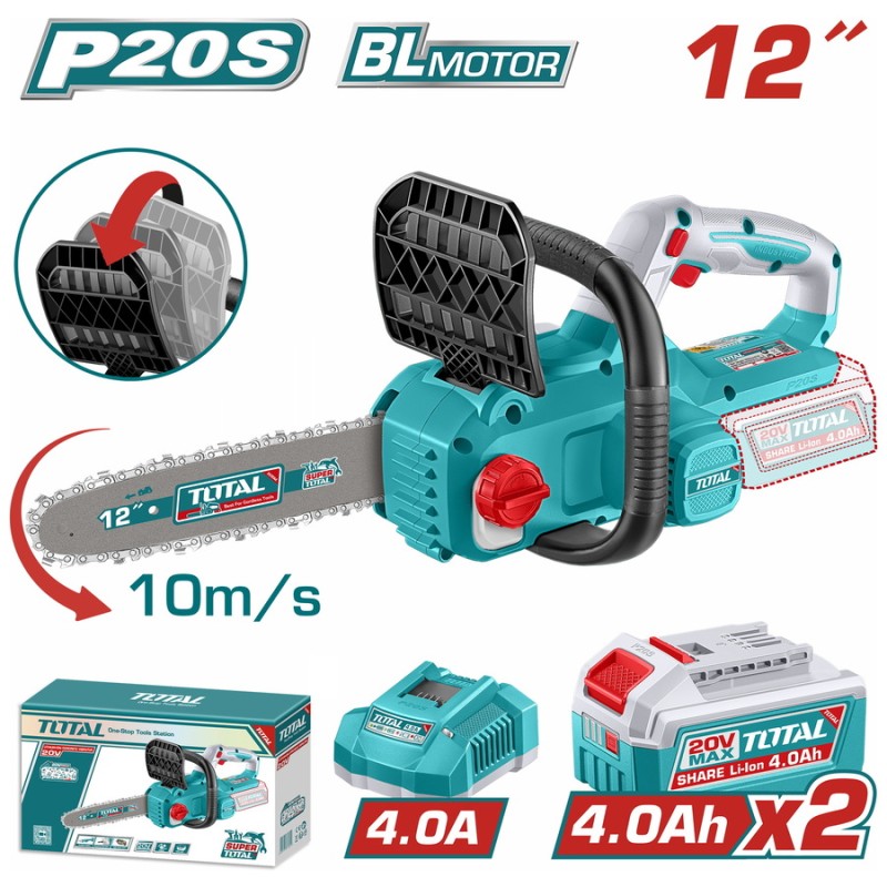 TOTAL ΕΠΑΓΓ. ΣΕΤ ΑΛΥΣΟΠΡΙΟΝΟ ΜΠΑΤ. Li-ion 20V / 12